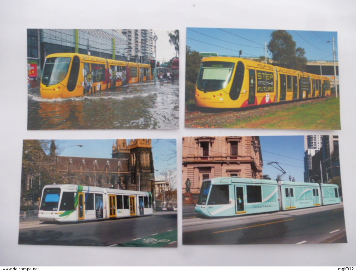 MELBOURNE (AUSTRALIE) : YARRA TRAMS - LOT De 4 CPM  Tramway CITADIS (Lot 1) Dont Ex Motrice De MULHOUSE Voir Les Scans - Tramways