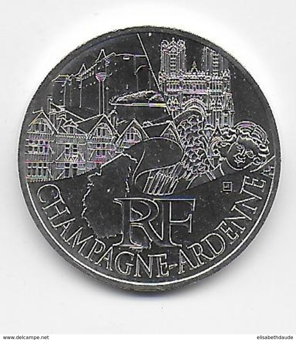 2011 - 10 EURO Des REGIONS  ARGENT - CHAMPAGNE ARDENNE - NON CIRCULEE - Francia