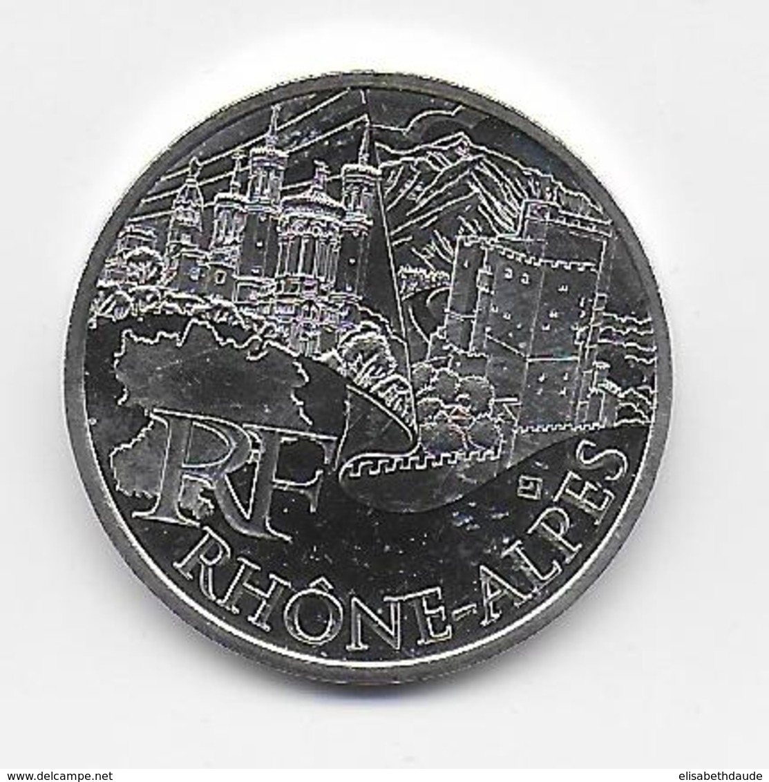 2011 - 10 EURO Des REGIONS  ARGENT - RHONE ALPES - NON CIRCULEE - France