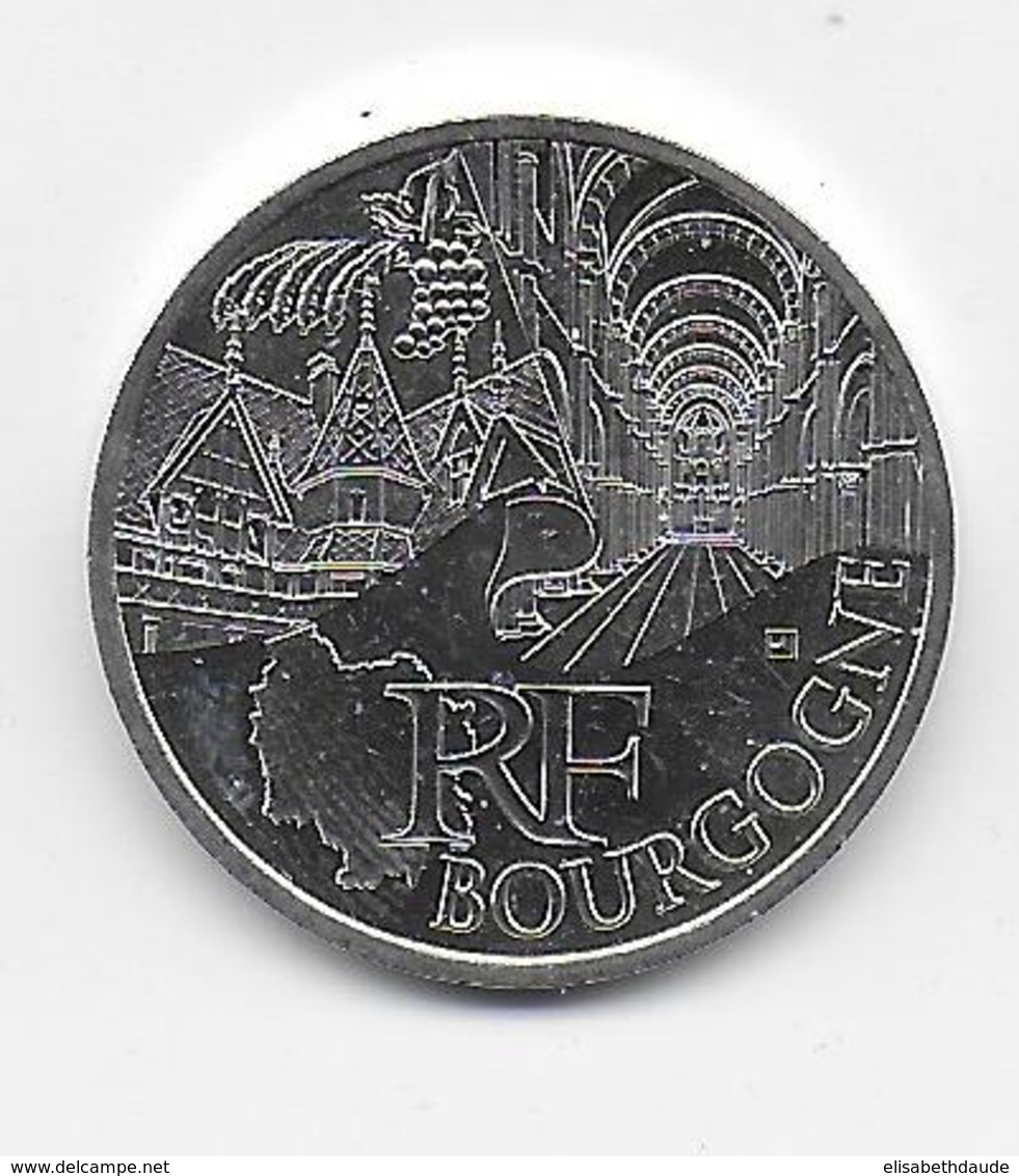 2011 - 10 EURO Des REGIONS  ARGENT - BOURGOGNE - NON CIRCULEE - Frankrijk