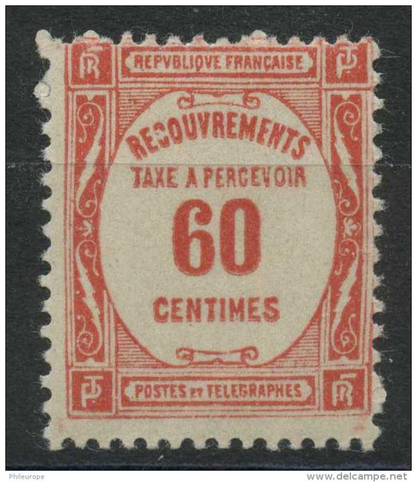 France (1927) Taxe N 58 (Luxe) - 1859-1959 Neufs