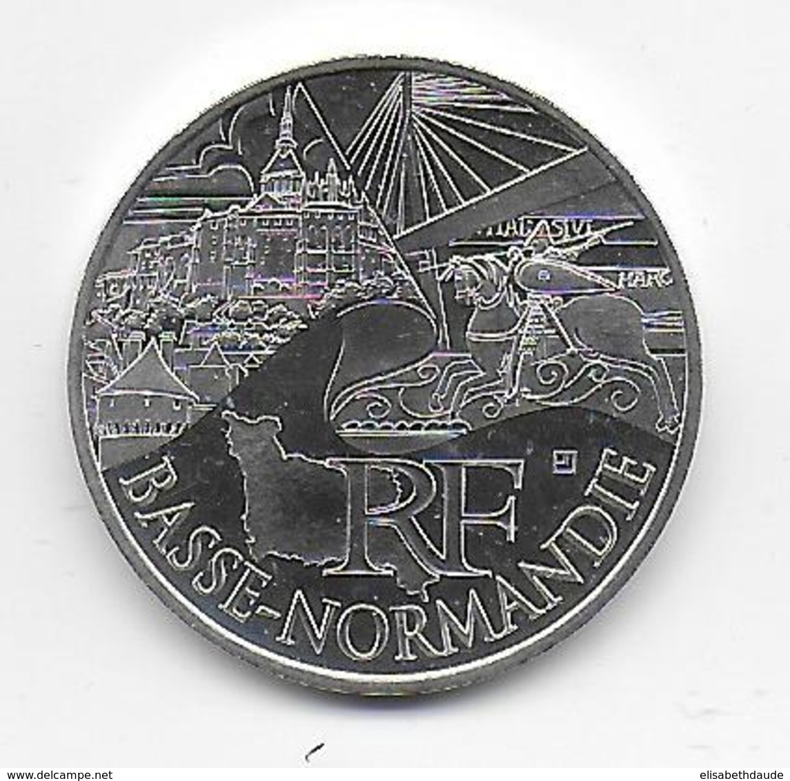 2011 - 10 EURO Des REGIONS  ARGENT - BASSE NORMANDIE - NON CIRCULEE - France