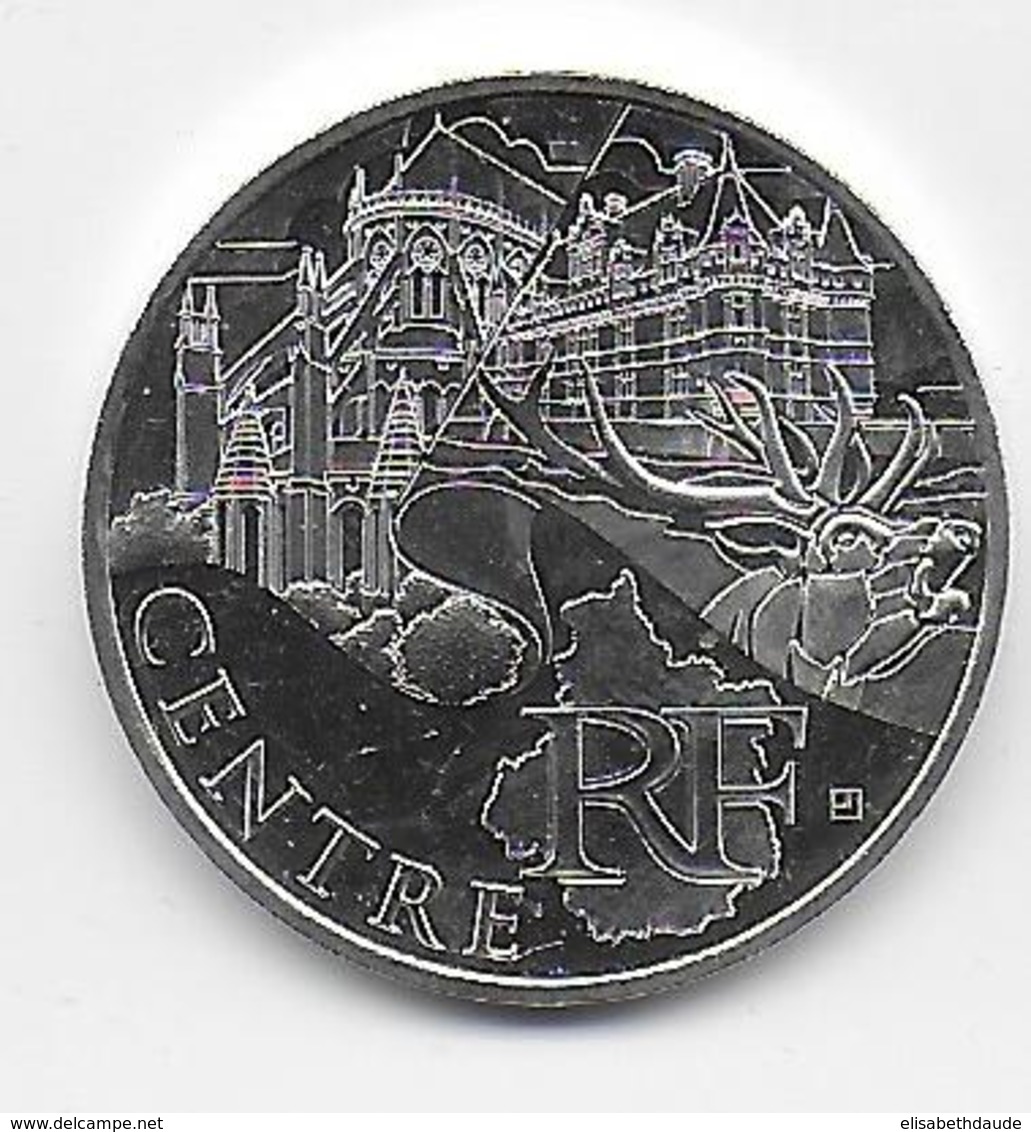 2011 - 10 EURO Des REGIONS  ARGENT - CENTRE - NON CIRCULEE - France