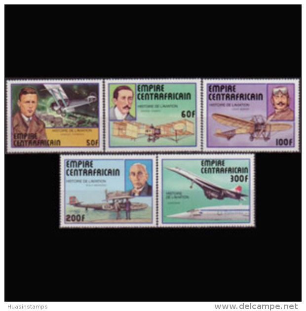CENTRAL AFRICA 1977 - Scott# 297-301 Aviation Set Of 5 MNH - Central African Republic