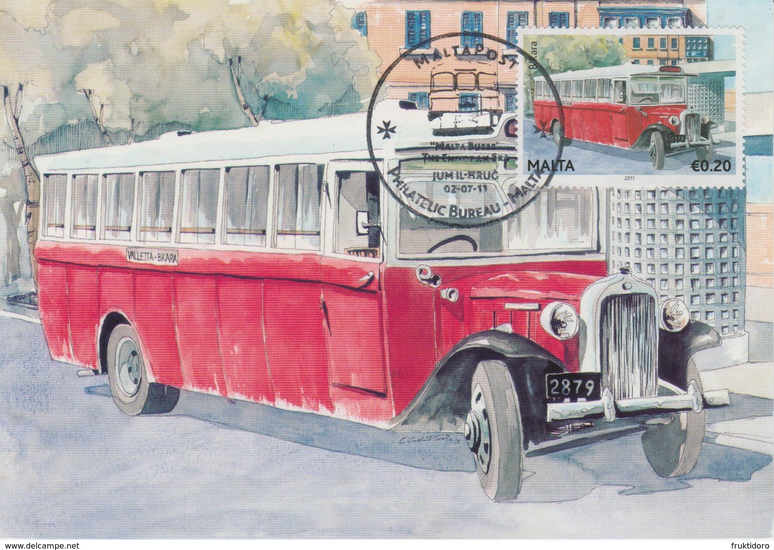 Malta Maximum Card 18 Mi 1667 Buses - The End Of An Era - Reo Bus - Birkirkara - Malta