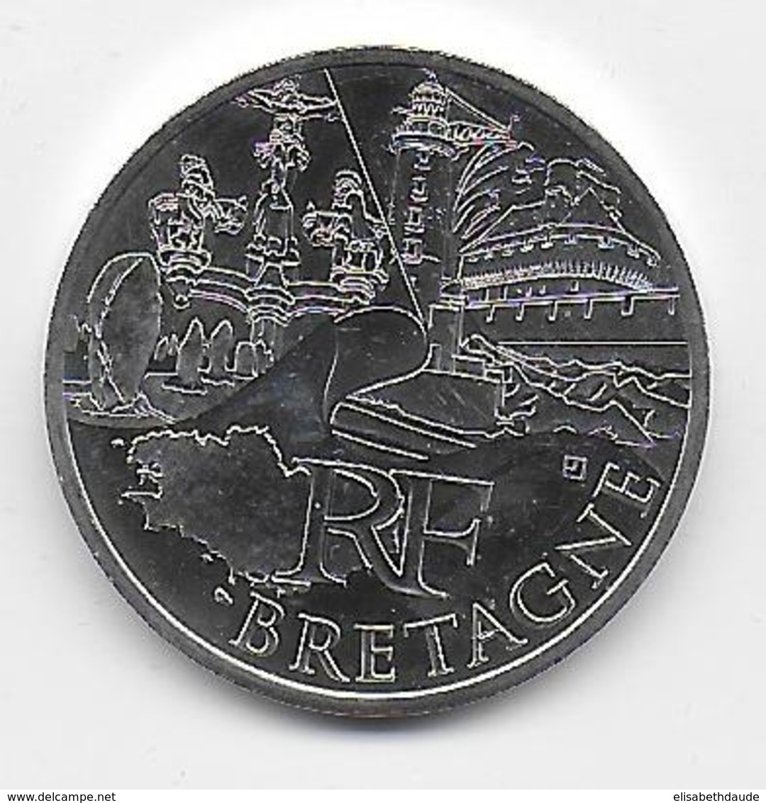 2011 - 10 EURO Des REGIONS  ARGENT - BRETAGNE - NON CIRCULEE - Francia