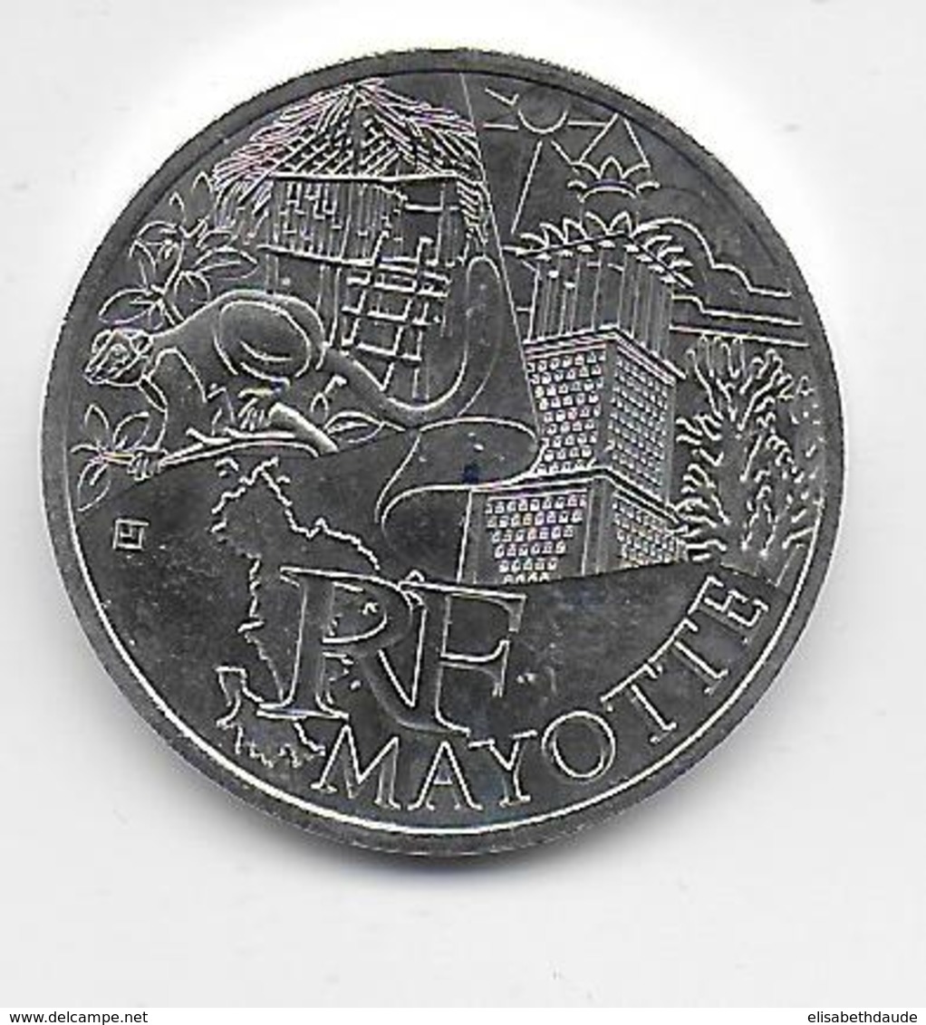 2011 - 10 EURO Des REGIONS  ARGENT - MAYOTTE - NON CIRCULEE - France