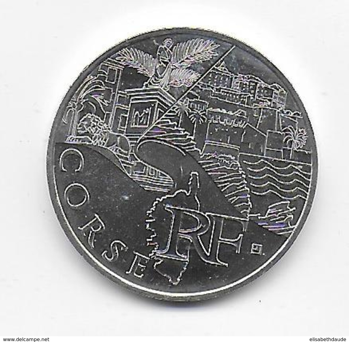 2011 - 10 EURO Des REGIONS  ARGENT - CORSE - NON CIRCULEE - France