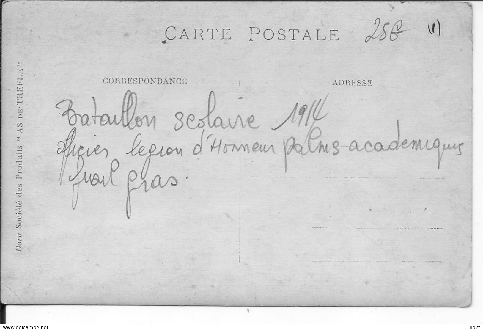 Bataillon Scolaire 1914 Fusils Gras Officier Légion D'honneur Palmes Acdémiques 1 Carte Photo Ww1 14-18 1914/1918 - War, Military