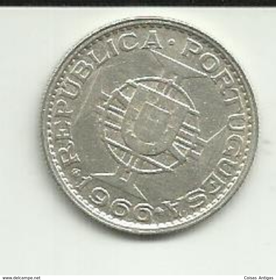 10 Escudos 1966 Moçambique Silver - Mozambique