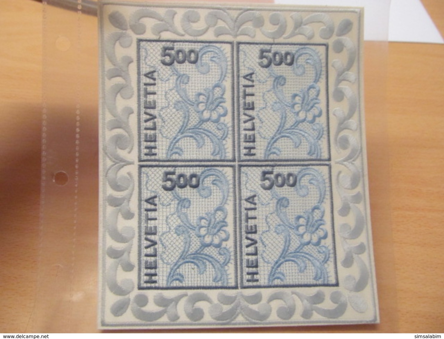 E2049) Schweiz** Stickerei Kleinbogen 2000, Mi 200 - Ungebraucht