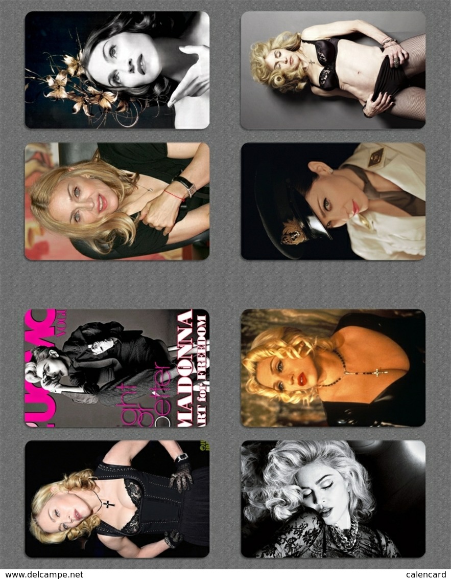 48 DIFF wholesale  Madonna Ciccone calendar MUSIC singer cards group B