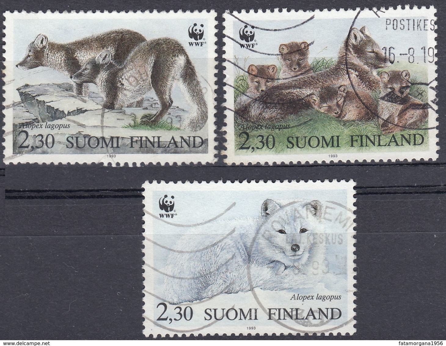 FINLAND - 1993 - Tre Valori Usati: Yvert 1166, 1168 E 1169, Come Da Immagine. - Oblitérés