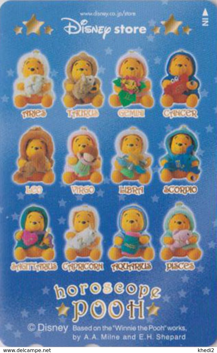 Télécarte Japon / MF-1000589 - DISNEY STORE - ZODIAQUE POOH - ZODIAC Hoeoscope Japan Phonecard - Disney