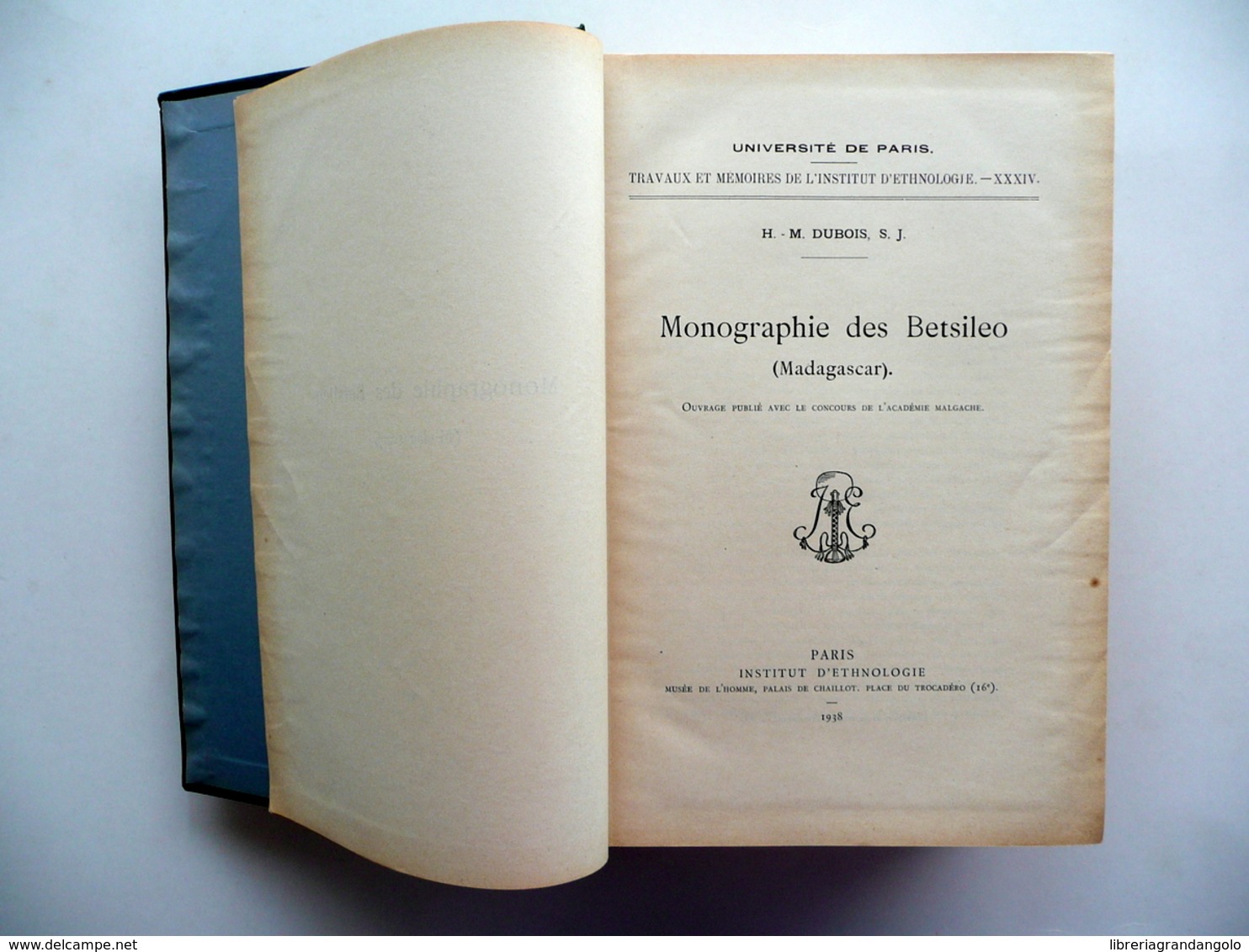 Monographie Des Betsileo Madagascar H. M.Dubois Institut D'Ethnologie Paris 1938 - Unclassified