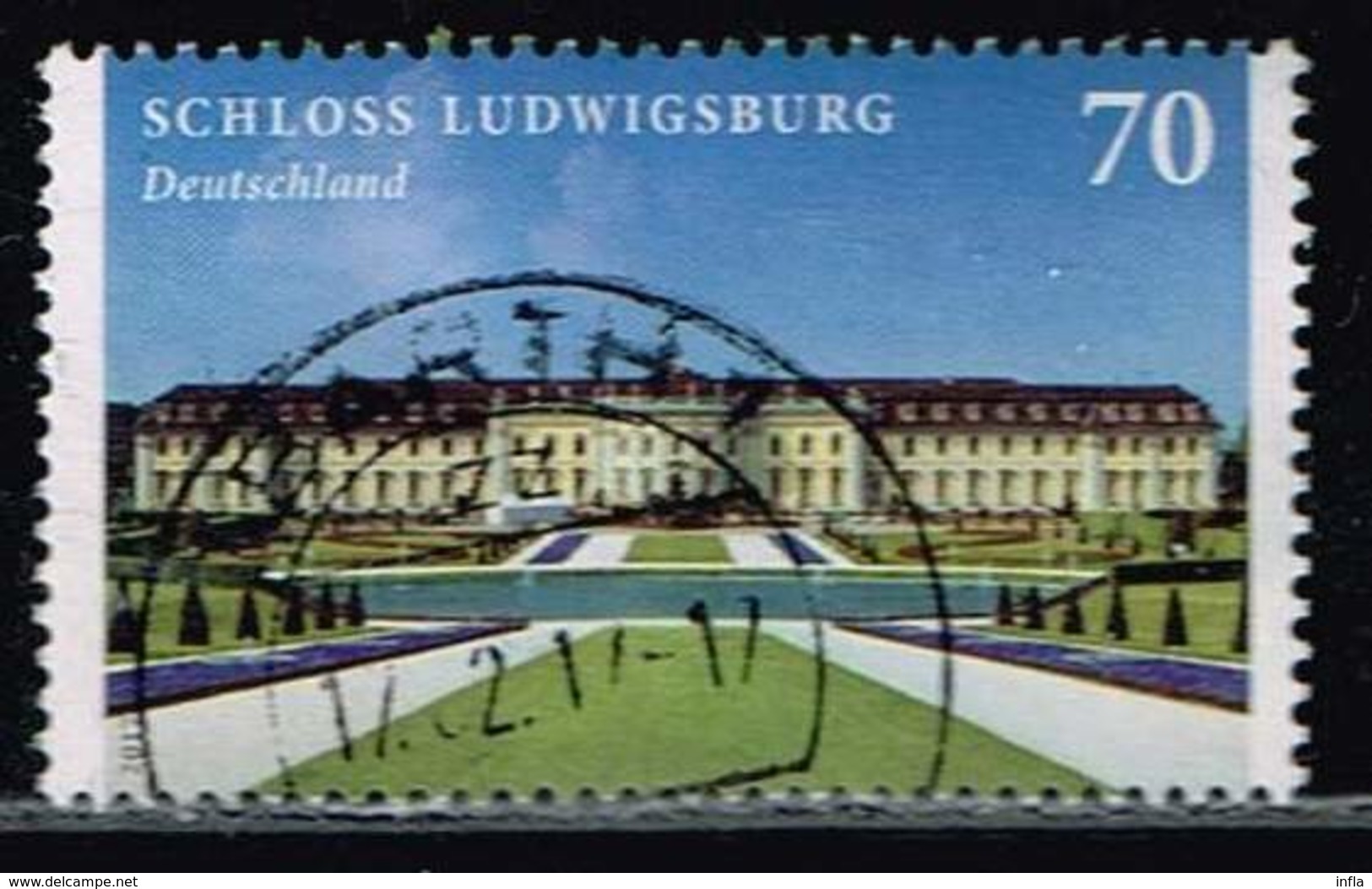 Bund 2017, Michel# 3285 O : Schloß Ludwigsburg - Gebraucht