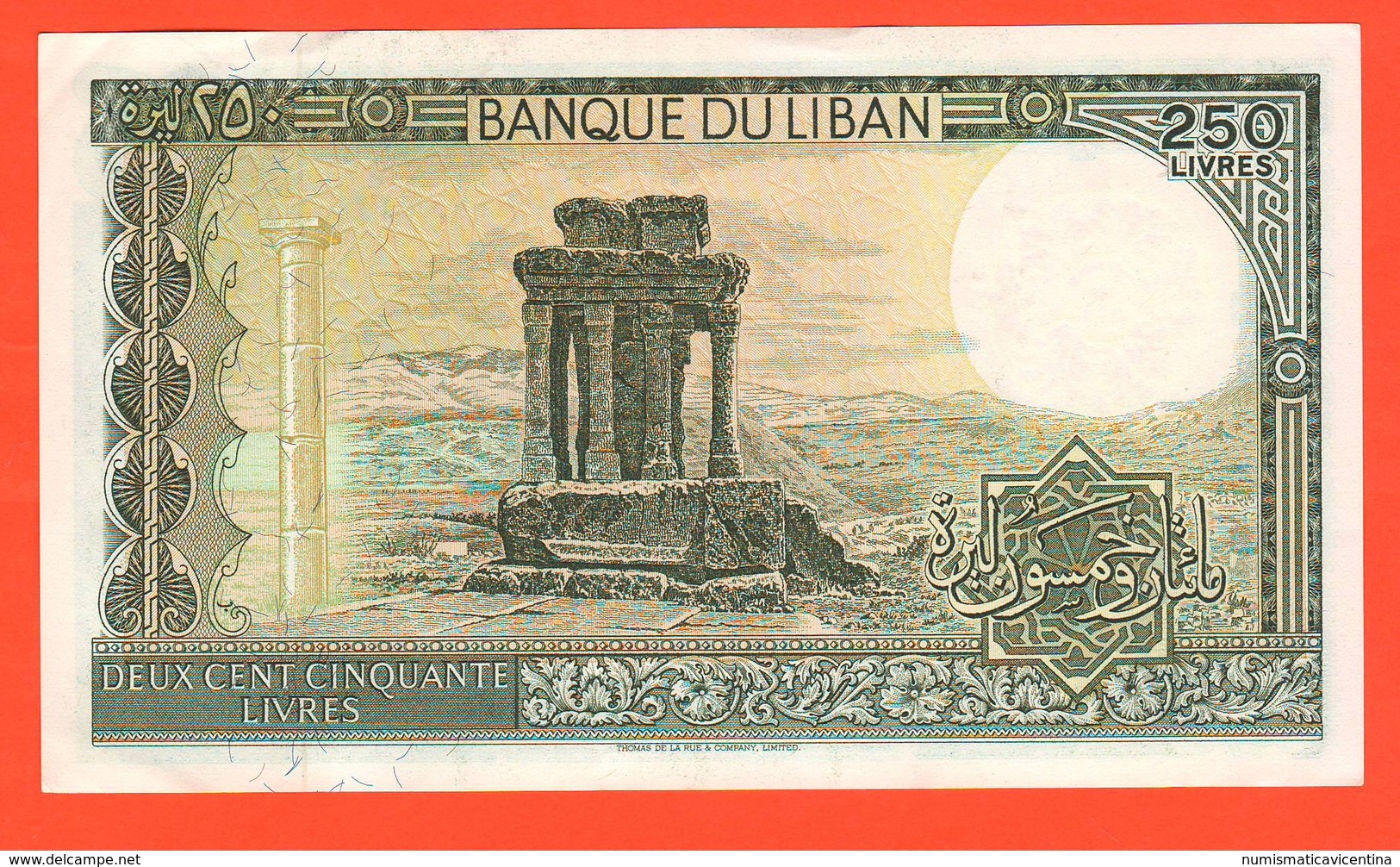 Libano Lebanon Liban 250 Livres - Libano