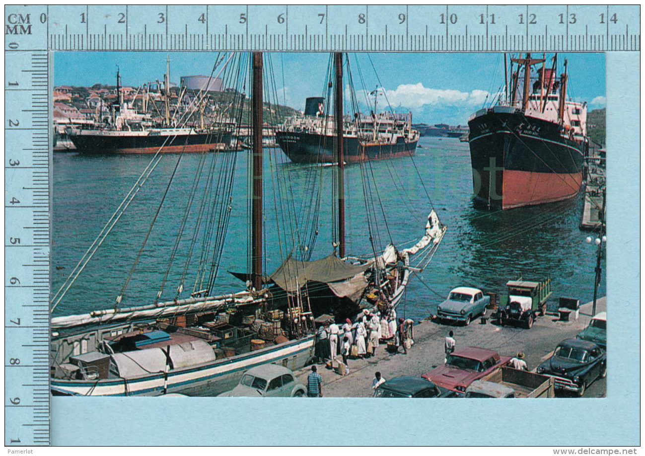 Curacao N. A. -  Animated Harbor -  Postcard,  Carte Postale - Curaçao