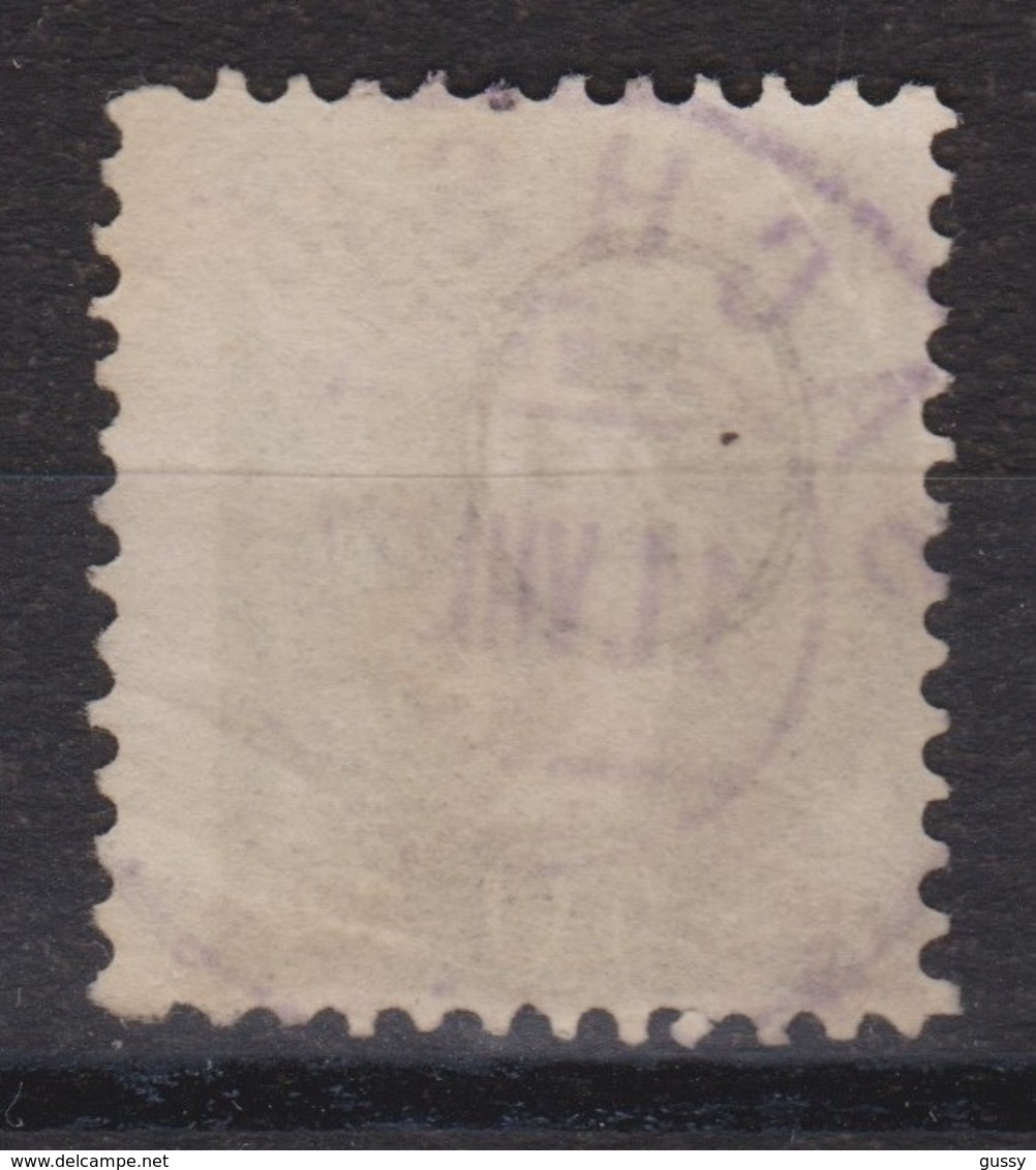 SUISSE 1882-1904 : 'HELVETIE DEBOUT', 40c Gris (ZNr 69A), Belle Oblitération Sachseln 11.VIII.87, Bonne Cote - Neufs