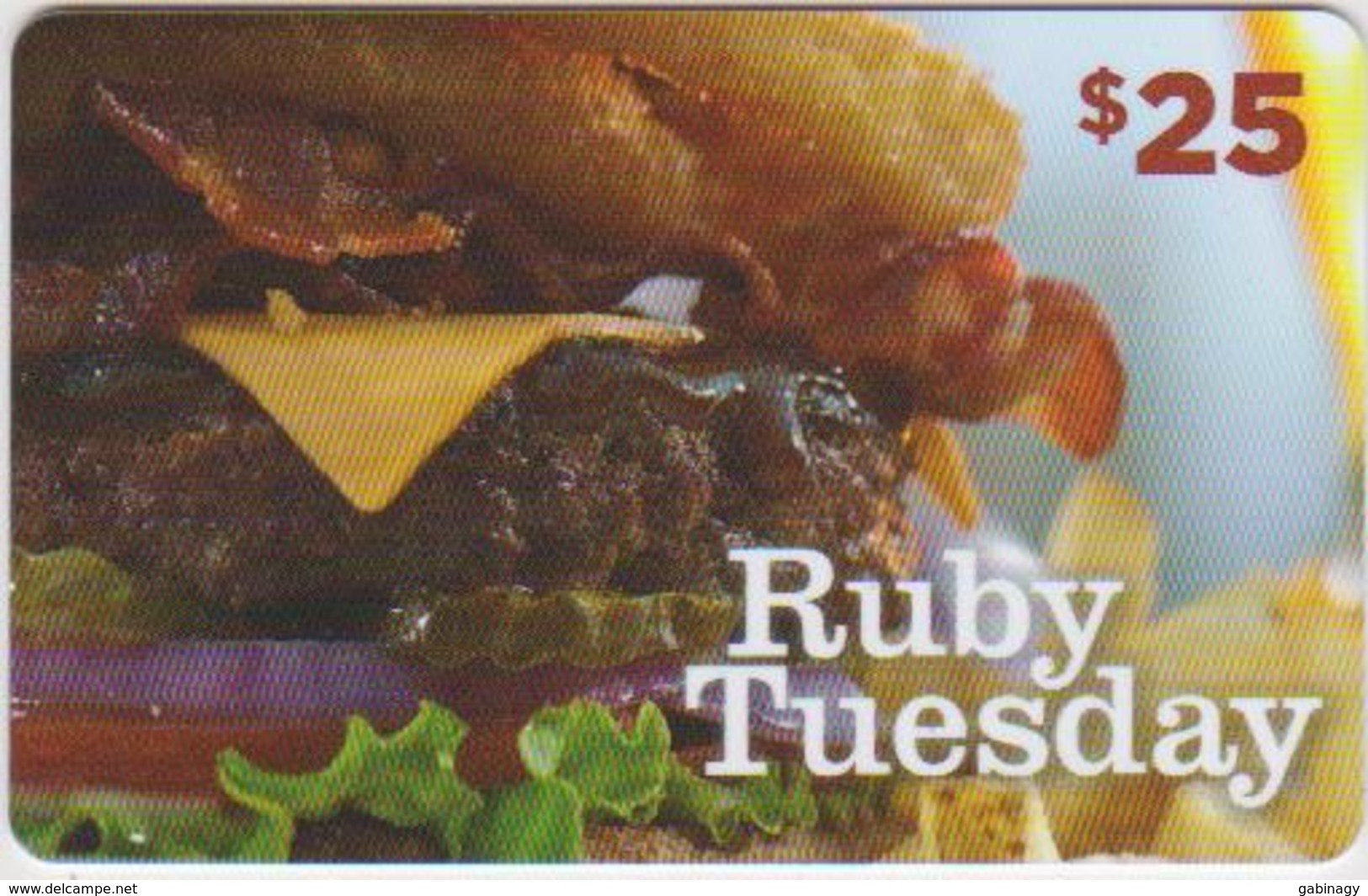 GIFT CARD - USA - RUBY TUESDAY-014 - Gift Cards
