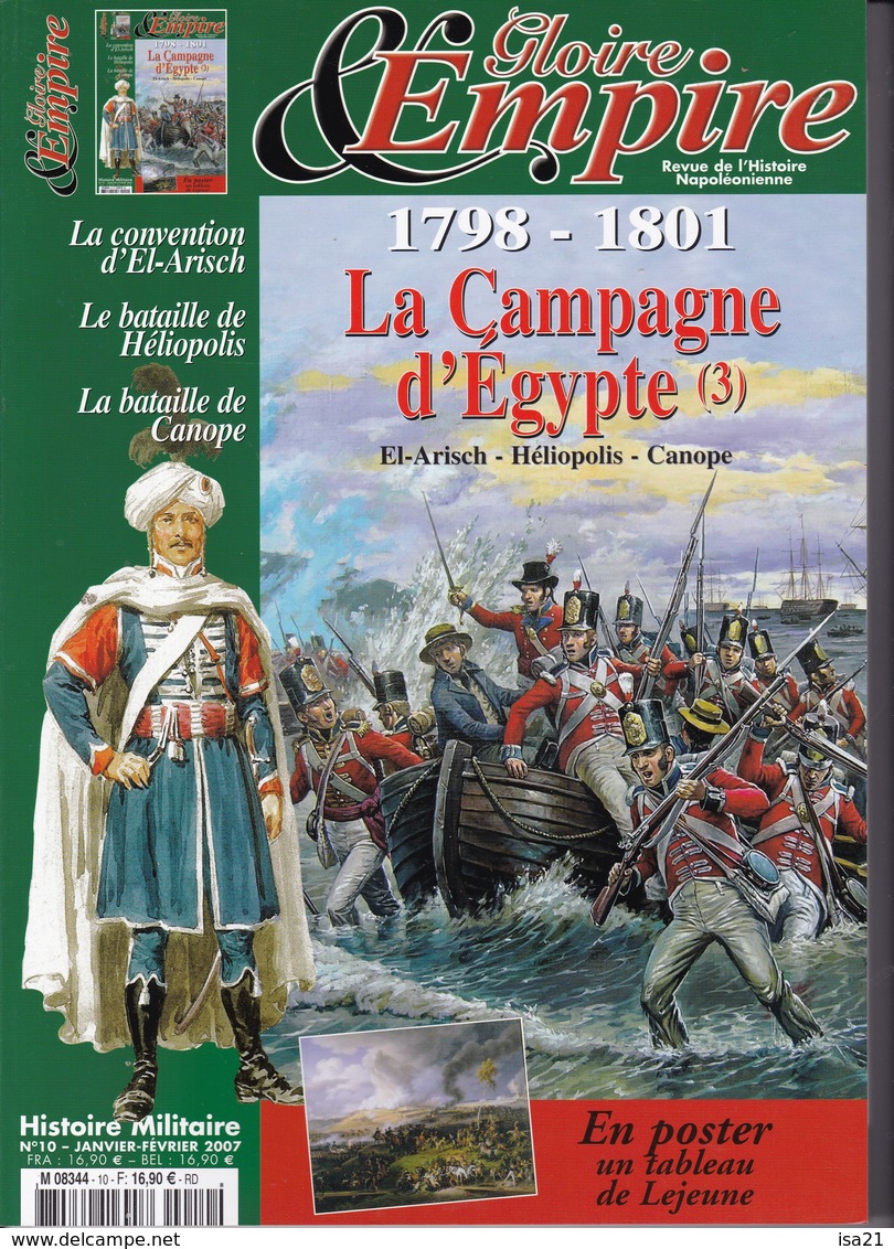 Revue GLOIRE Et EMPIRE N° 10 1798 - 1801 La Campagne D'Egypte (3) 124 Pages - Geschichte