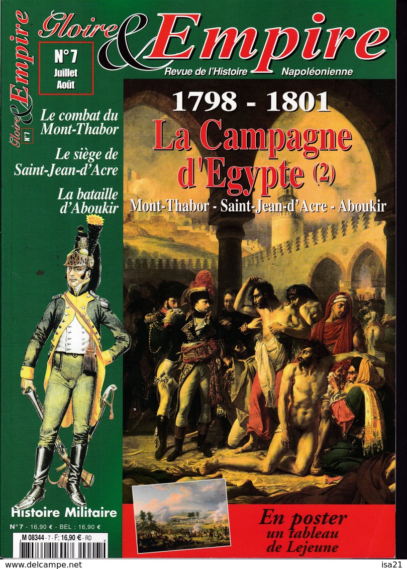 Revue GLOIRE Et EMPIRE N° 7 1798 - 1801 La Campagne D'Egypte (3) 124 Pages - Histoire