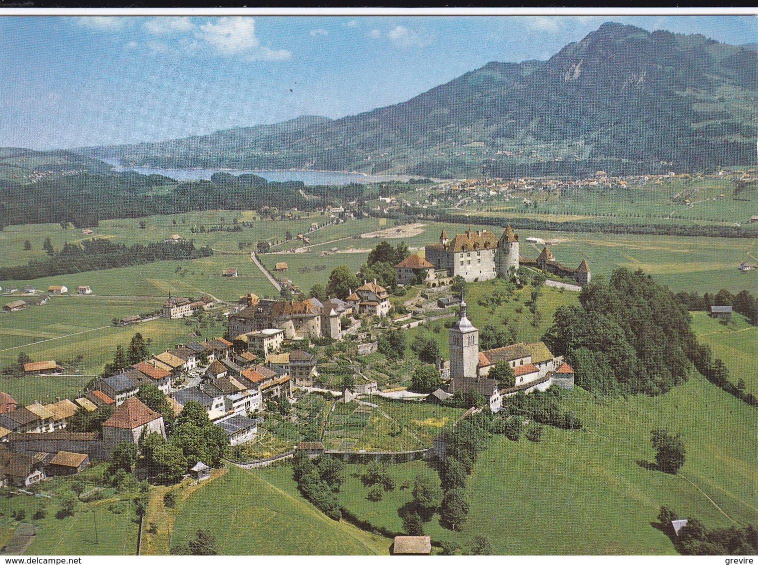 Gruyères, Vue Aérienne, Broc Et Le Lac De La Gruyère - Broc