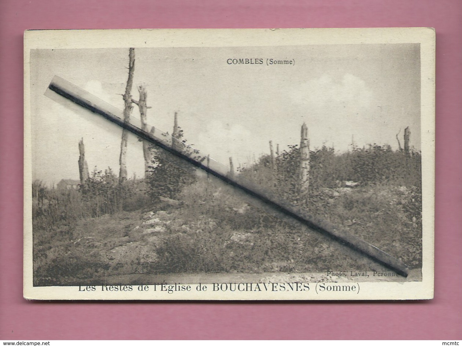 CPA  - Combles - (Somme) - Les Restes De L'église De Bouchavesnes -(Somme) - Combles