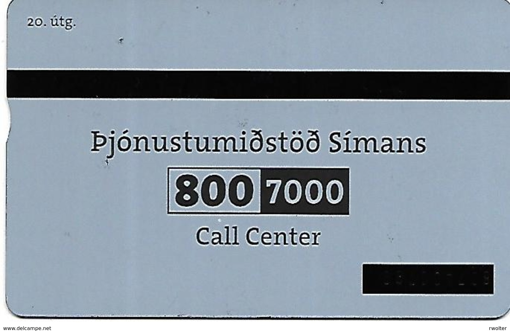 @+ Islande - Siminn Call Center - LG 807A... - Ref : ICE-D-20 - Islandia