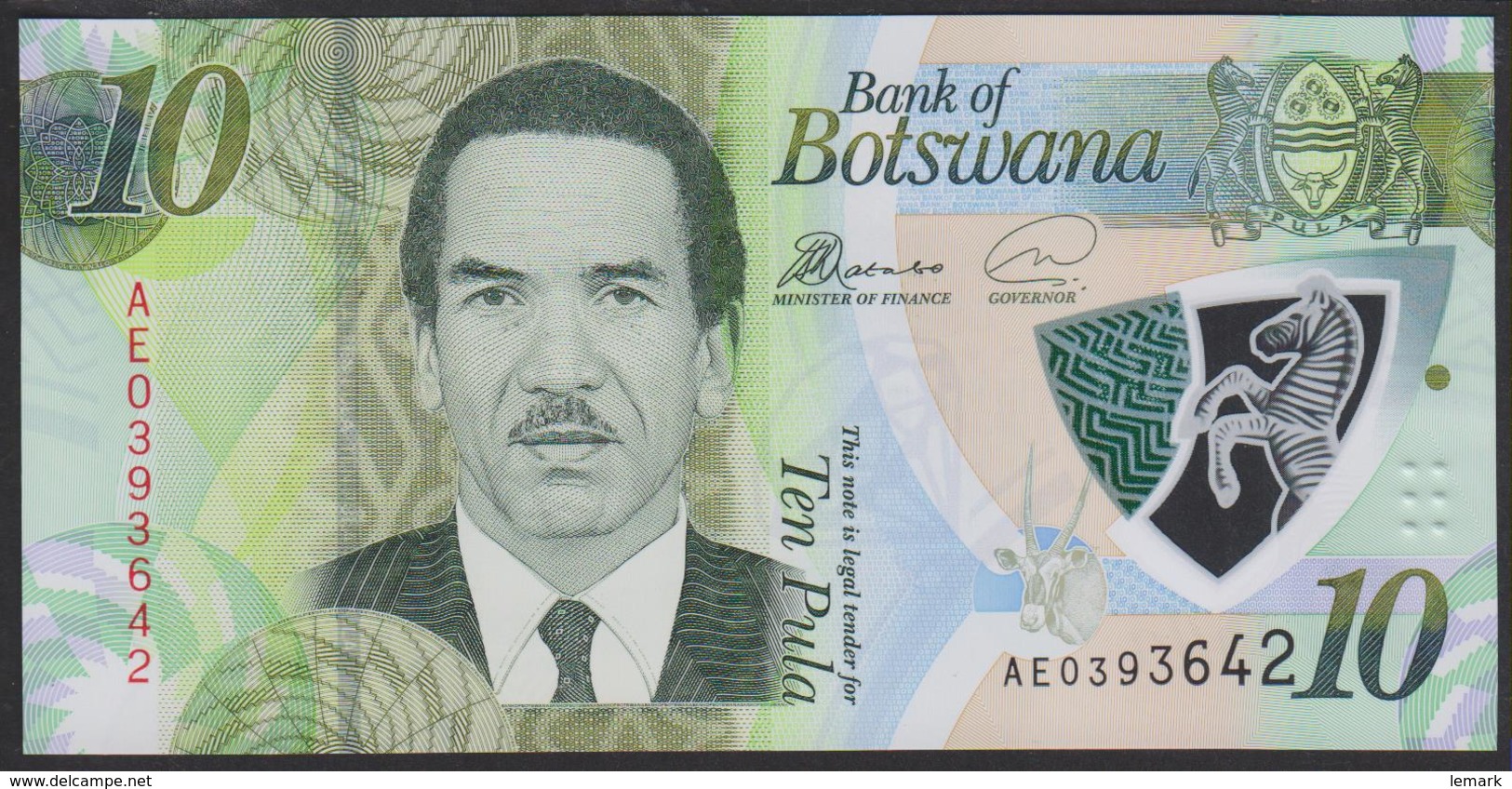 Botswana 10 Pula 2018 Pnew UNC - Botswana