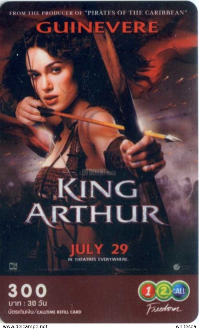 Mobilecard Thailand - 12Call - Movie,Film,cinema  - King Arthur  - Guinevere - Bogenschütze - Kino