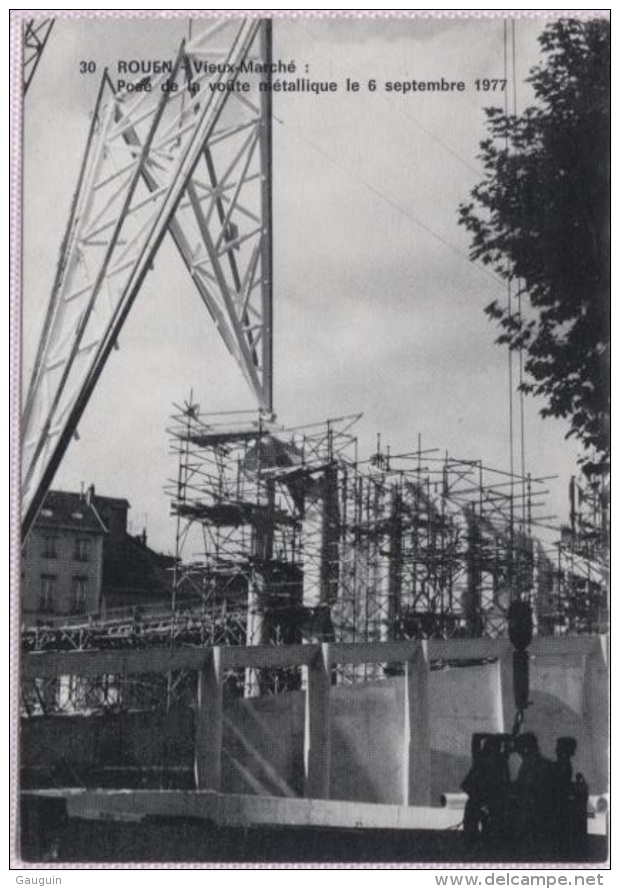 CPM - ROUEN - VIEUX MARCHE - CONSTRUCTION Des NOUVELLES HALLES ... - Edition C.Hamelin - Plazas De Mercados