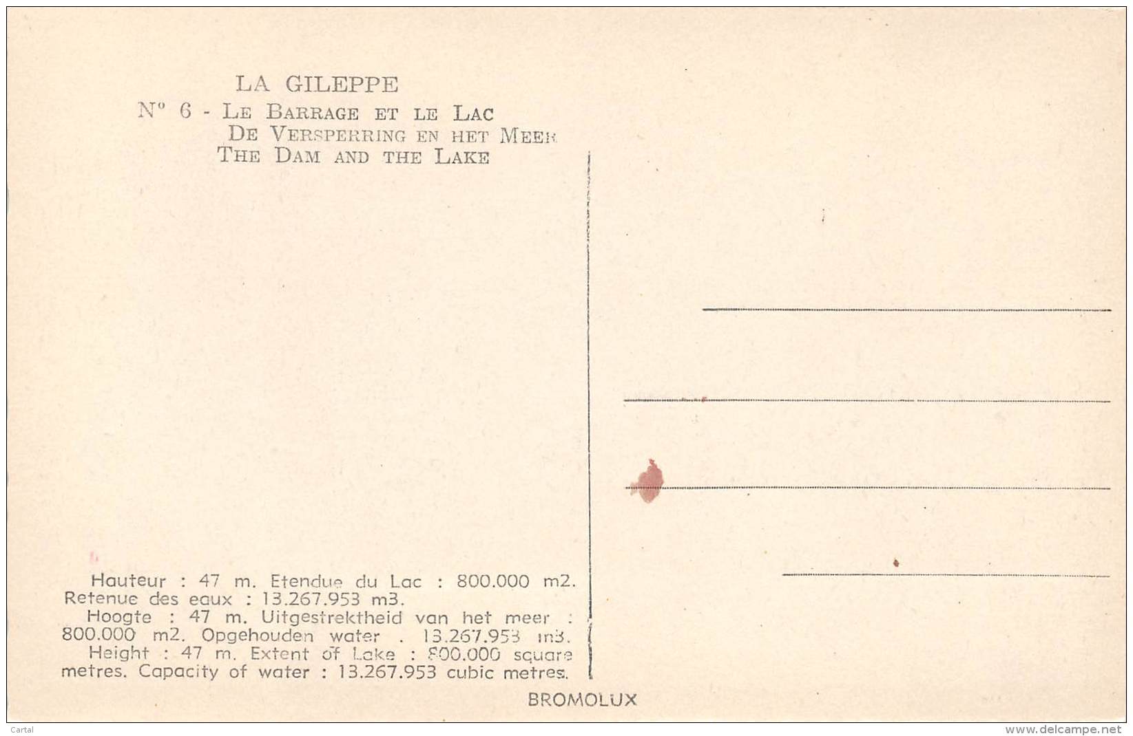 LA GILEPPE - Le Barrage Et Le Lac - Gileppe (Stuwdam)