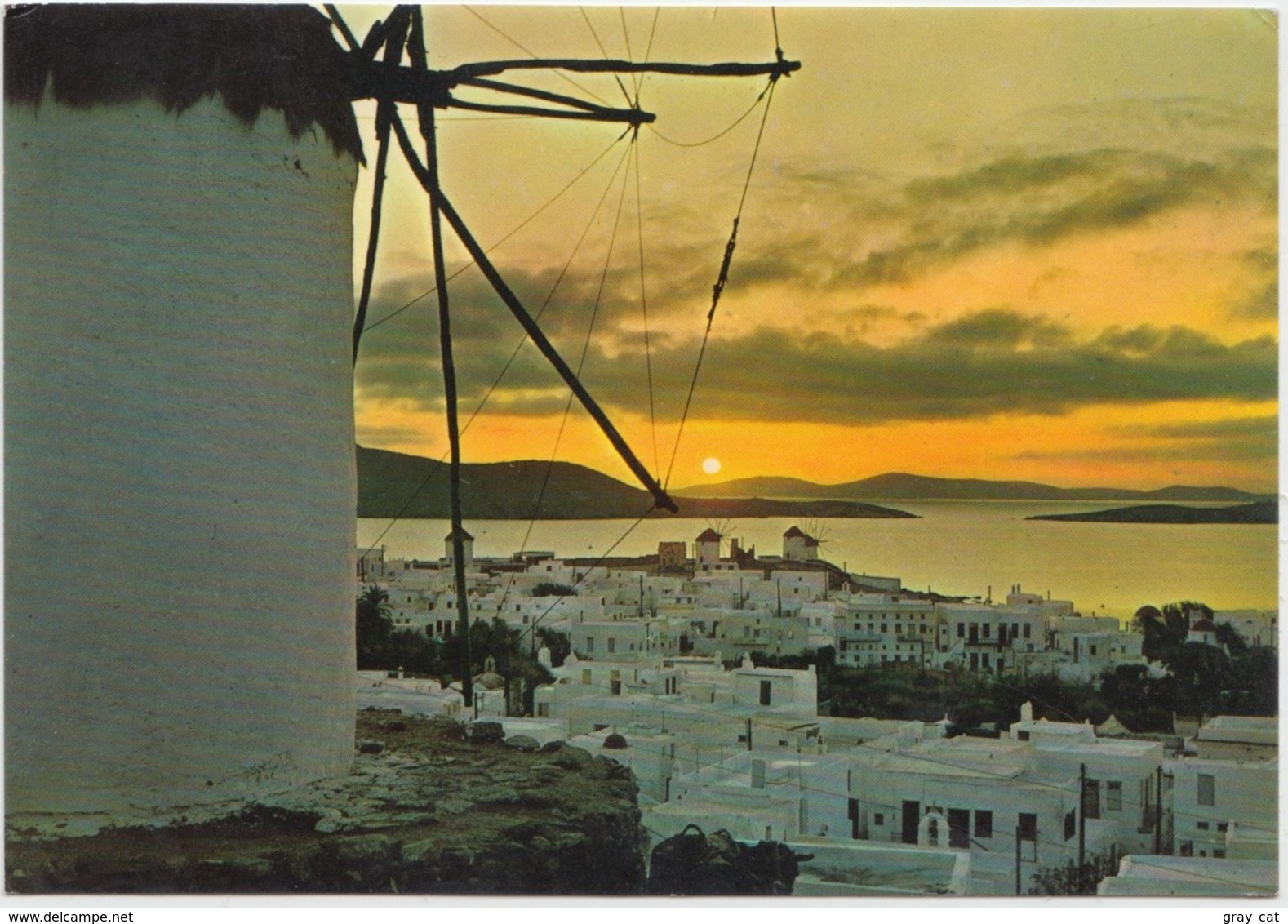 Greece, Sunset At Mykonos, Unused Postcard [21294] - Greece