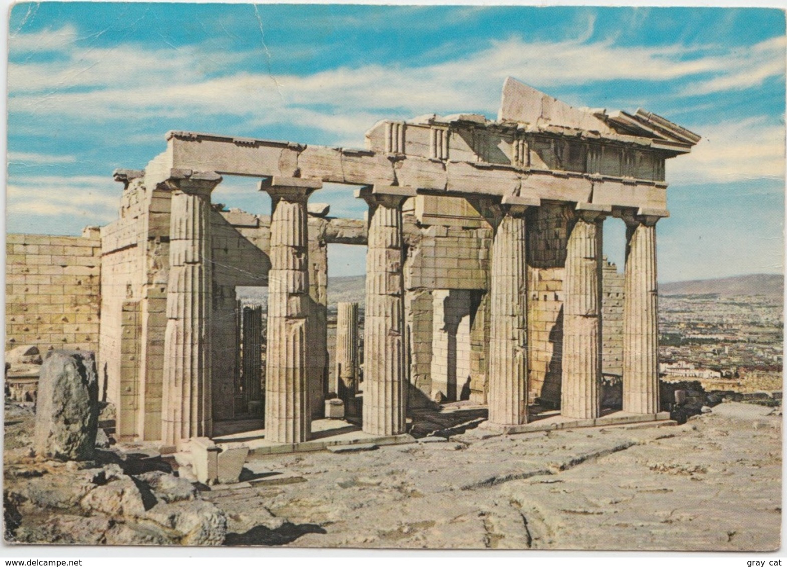 Greece, Athens, The Propylaea, Used Postcard [21299] - Greece