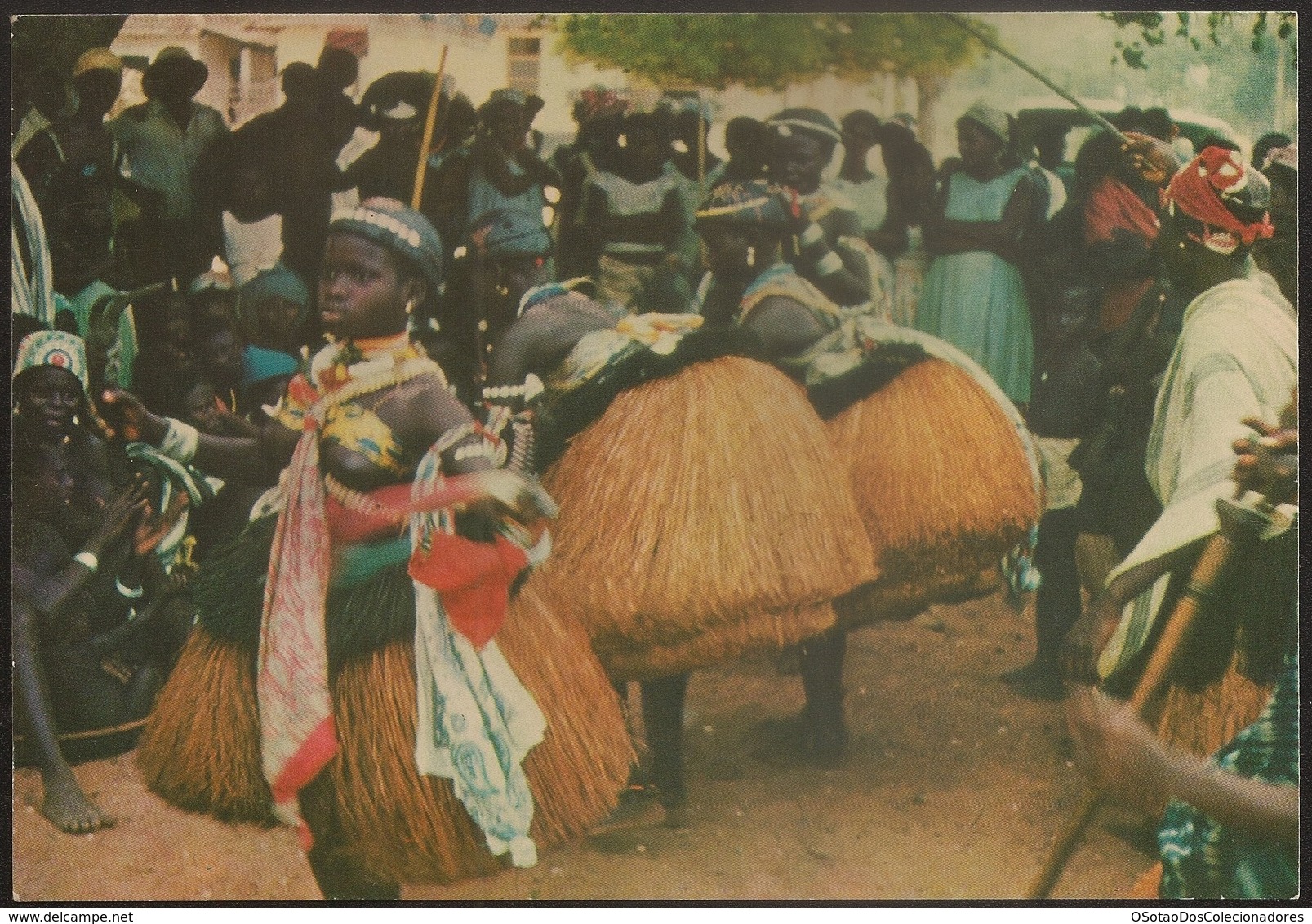 Postal Guiné Portugal - Guiné Portuguesa - Dança De Defuntos Em Bijagós - CPA - Postcard - Guinea Bissau