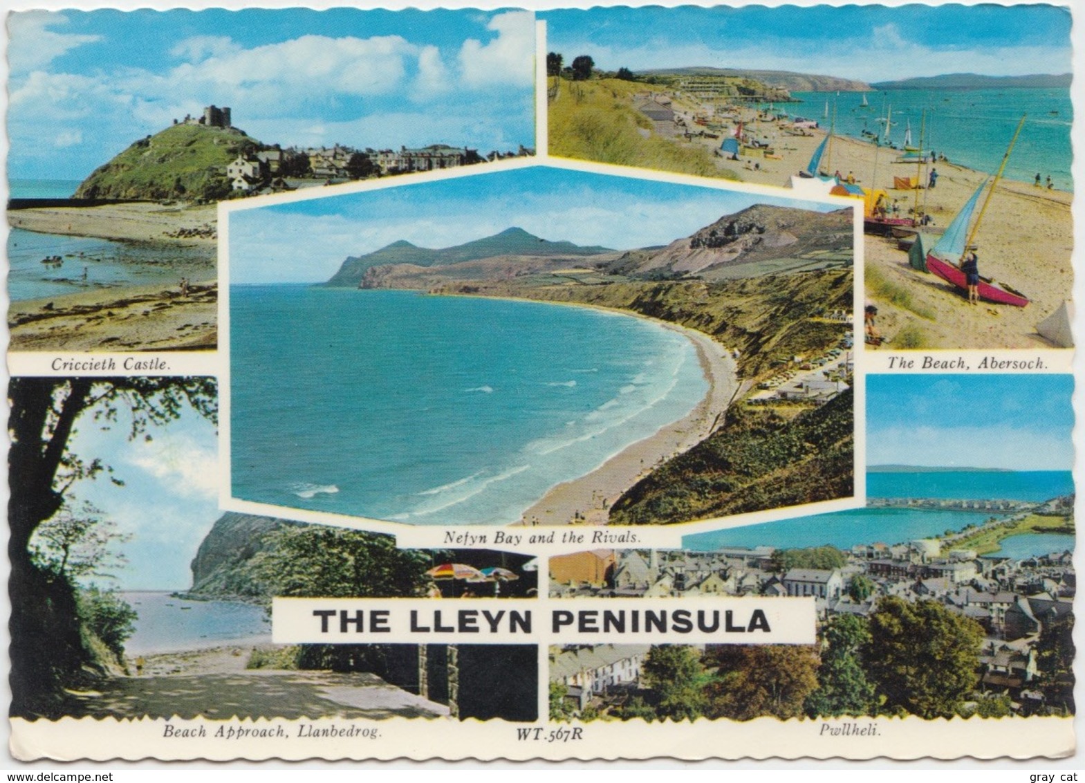 The LLEYN PENINSULA, UK, 1981 Used Postcard [21311] - Caernarvonshire