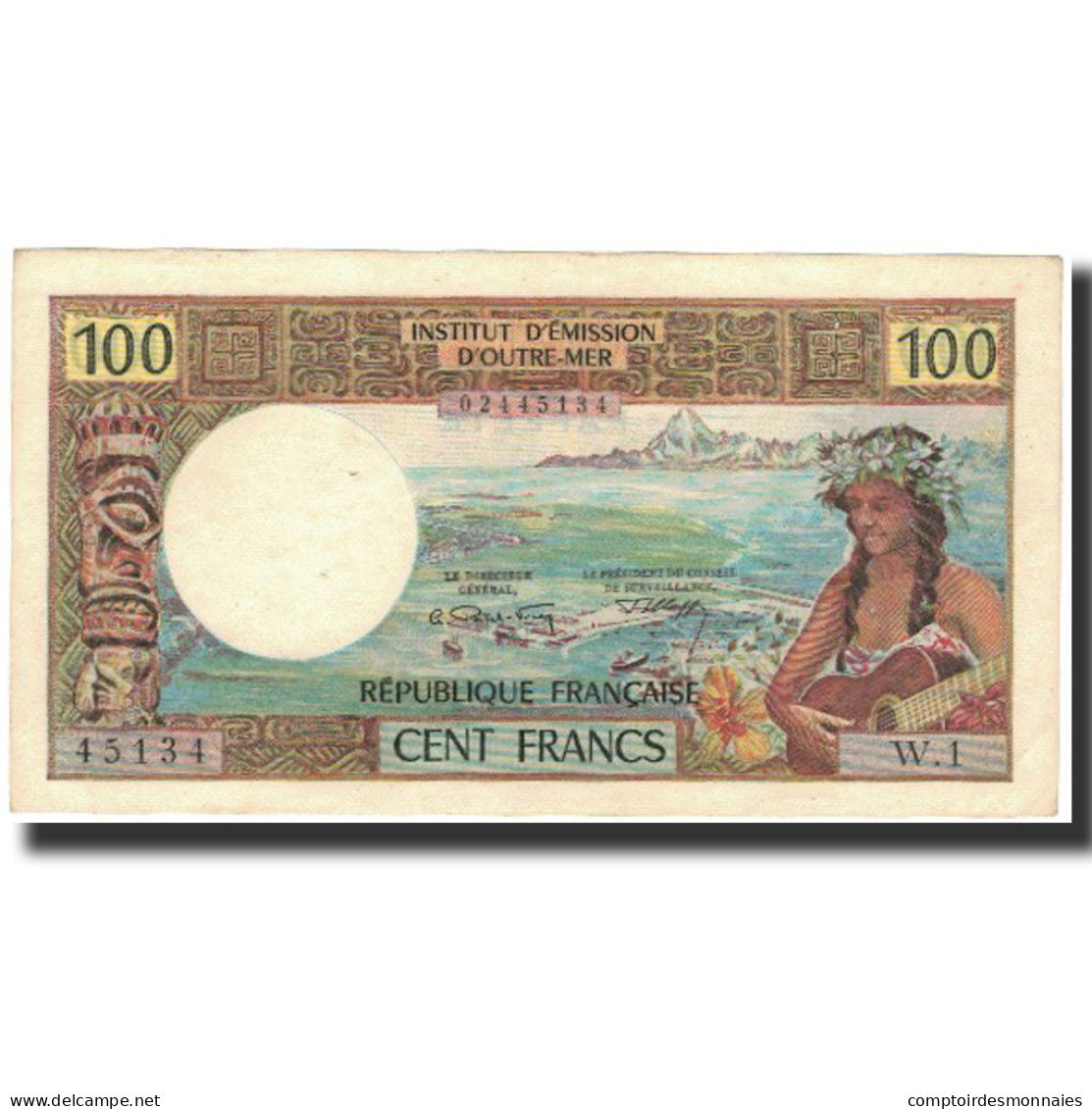 Billet, Tahiti, 100 Francs, 1969, KM:23, SUP - Papeete (Polynésie Française 1914-1985)