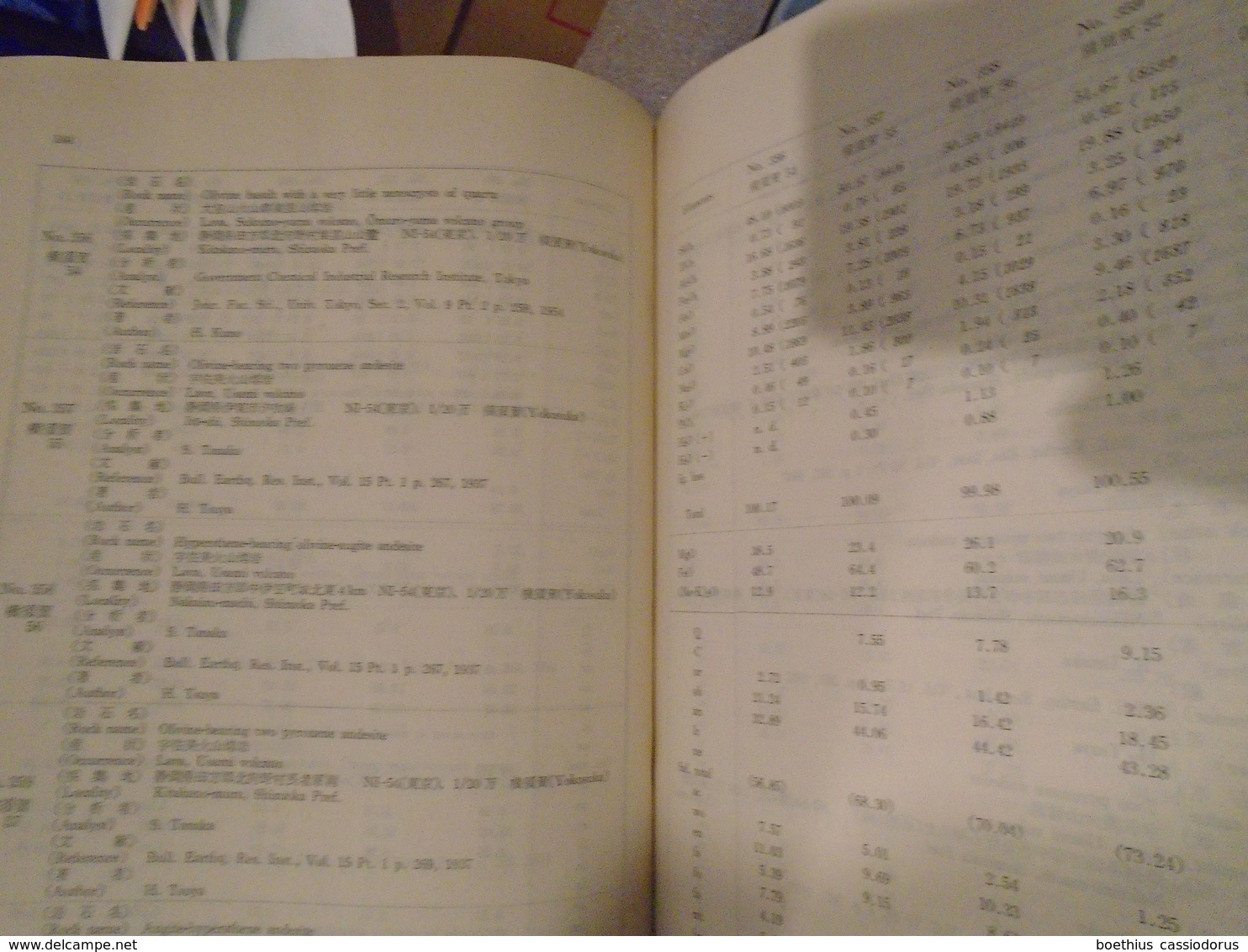 Nihonsan kazangan no kagaku seibun / Ono, Kōji. Chemical composition of volcanic rocks in Japan / Ono Kōji and Chosajo