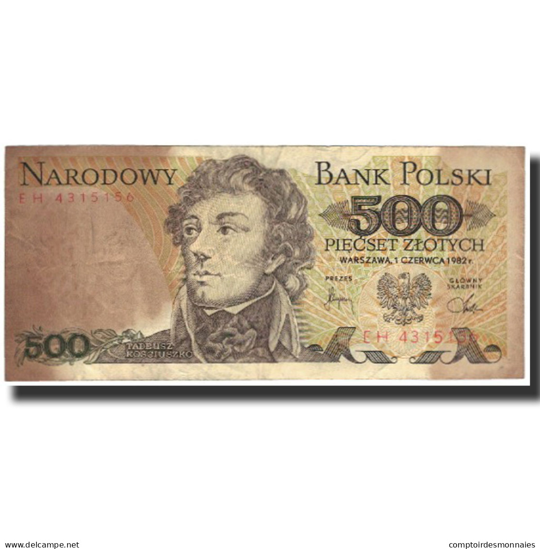 Billet, Pologne, 500 Zlotych, 1982-06-01, KM:145d, TB+ - Pologne