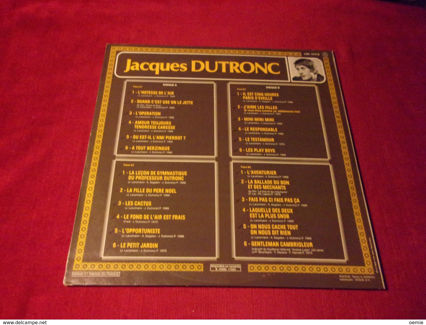 JACQUES  DUTRONC  °  LE DOUBLE DISQUE D'OR  / ALBUM  DOUBLE  24 TITRES - Other - French Music