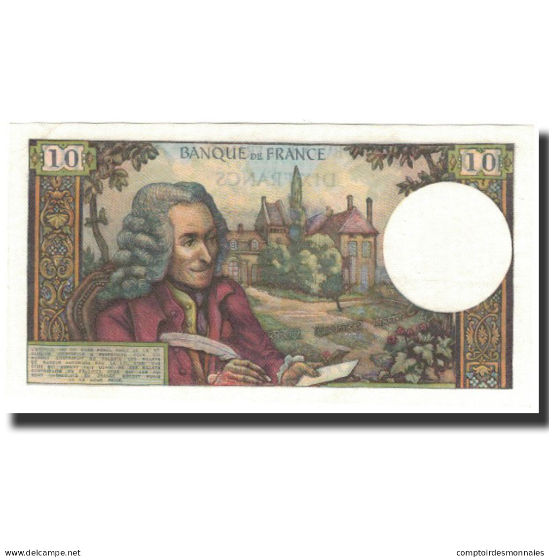 France, 10 Francs, 10 F 1963-1973 ''Voltaire'', 1970-01-08, SUP, Fayette:62.41 - 10 F 1963-1973 ''Voltaire''