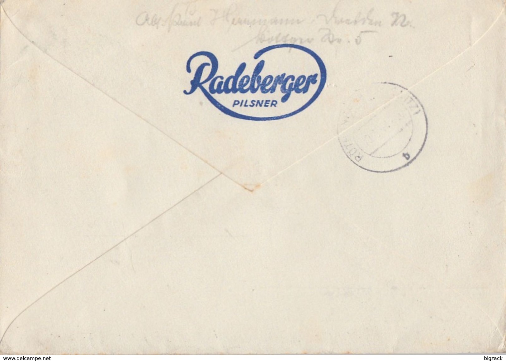 DR R-Werbebrief Radeberger Brauerei Mif Minr.873,878,881,884 Dresden 8.5.44 - Briefe U. Dokumente