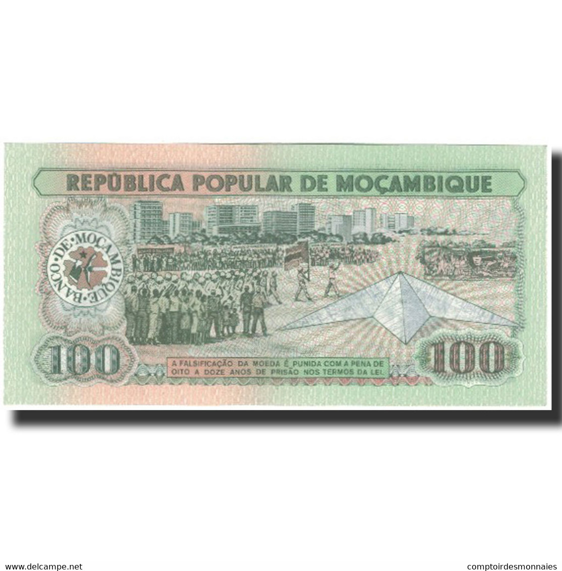 Billet, Mozambique, 100 Meticais, 1983-06-16, KM:130a, NEUF - Mozambique