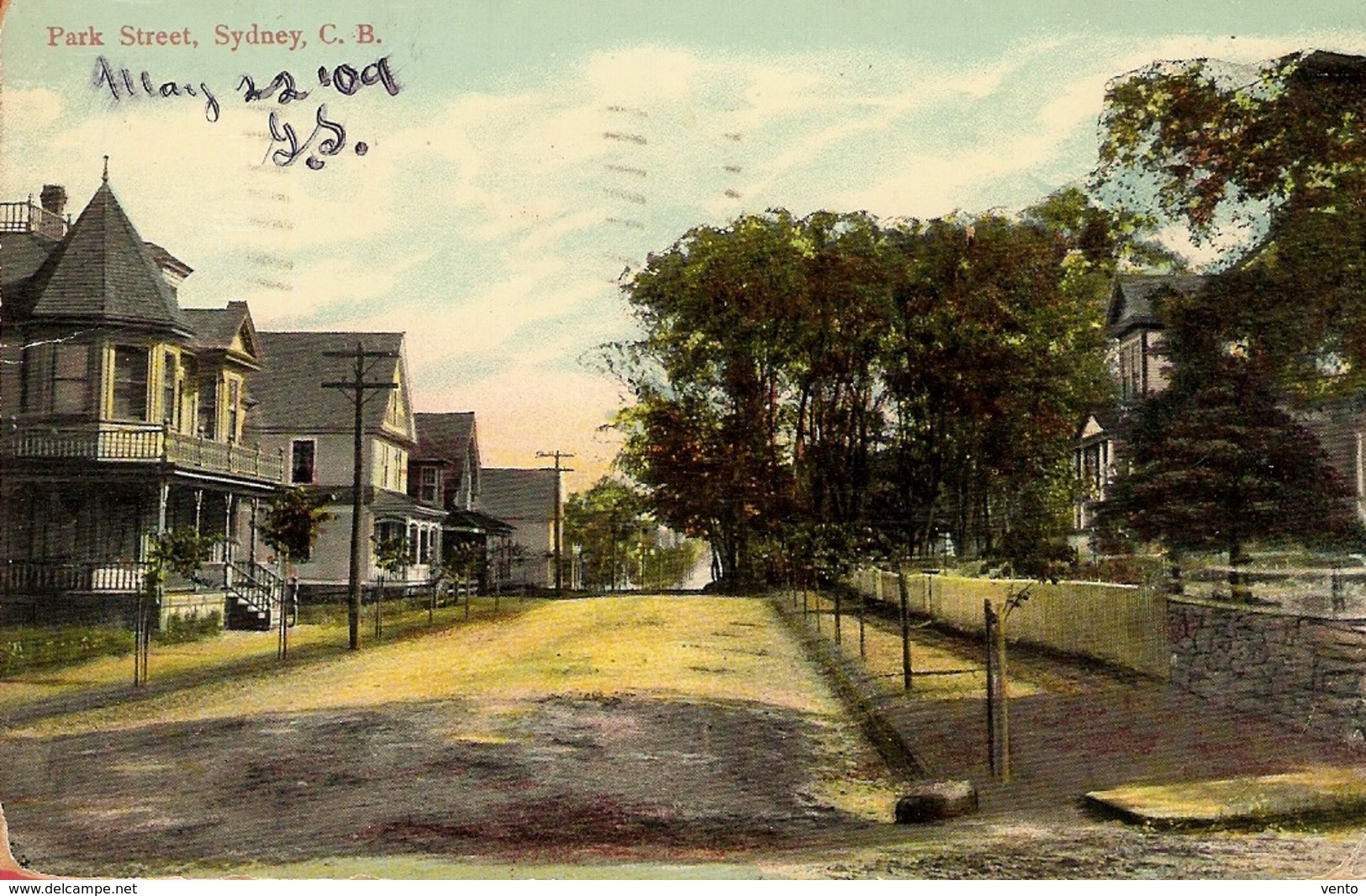 Canada Sydney, Park Street ... W008 Used 1909 - Cape Breton