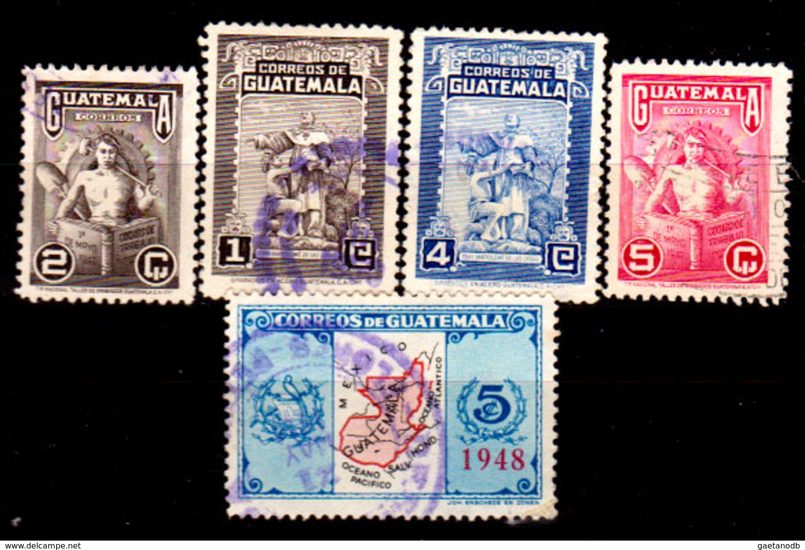 Guatemala-0124 - Emissione 1948-1949 (o) Used - - Guatemala