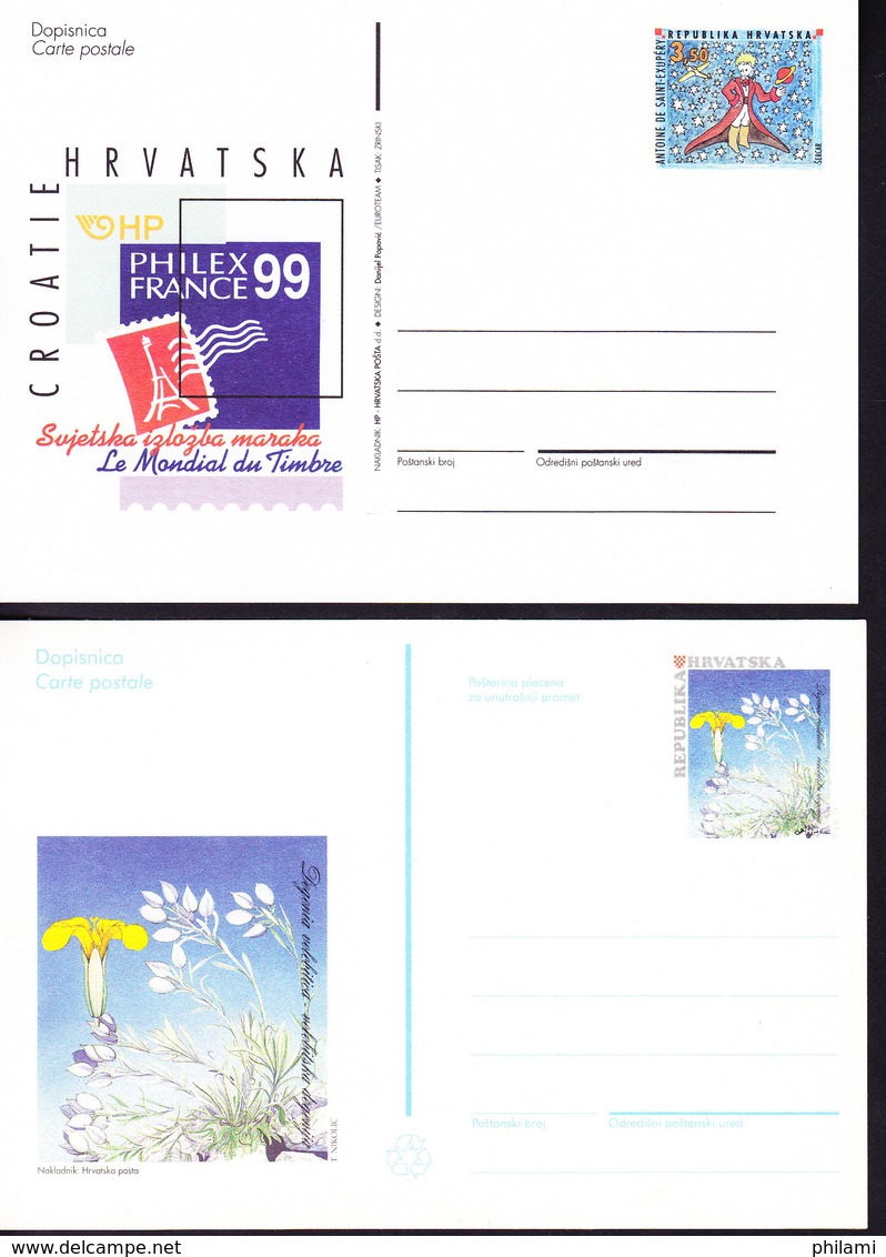 CROATIE, 6 ENTIERS POSTAUX. (8B113) - Croatie