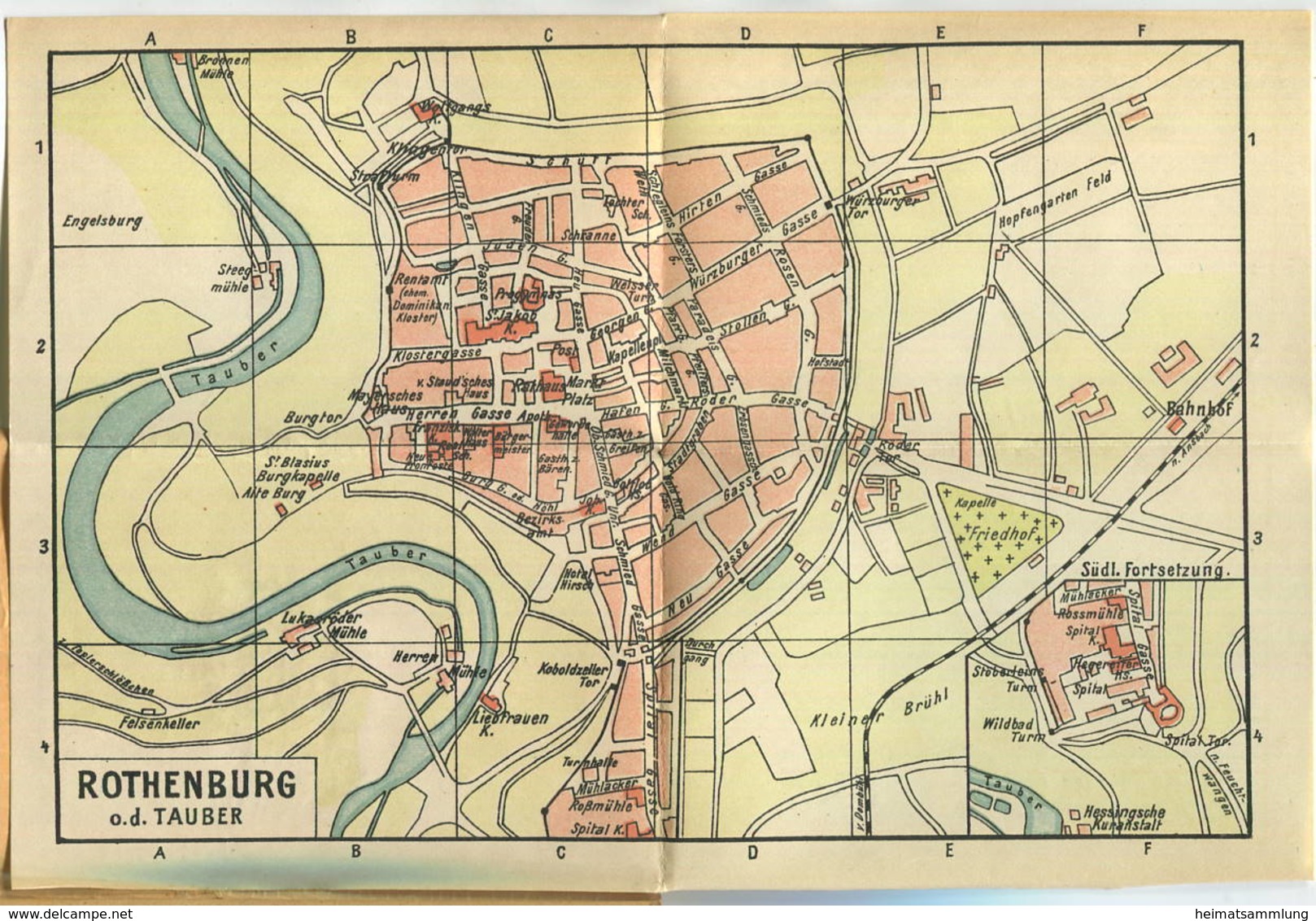 Miniatur-Bibliothek Nr. 948 - Reiseführer Rothenburg O. T. Und Das Taubertal Mit Einem Stadtplan Von Dr. Paul Sokolowski - Autres & Non Classés