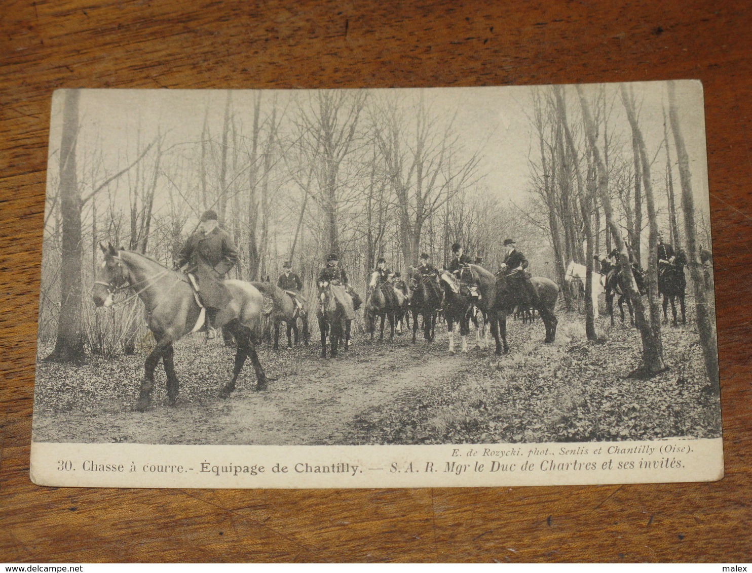 Chasse à Courre - Equipage De CHANTILLY - S.A.R. Mgr Le Duc De Chartres Et Ses Invités - Chantilly