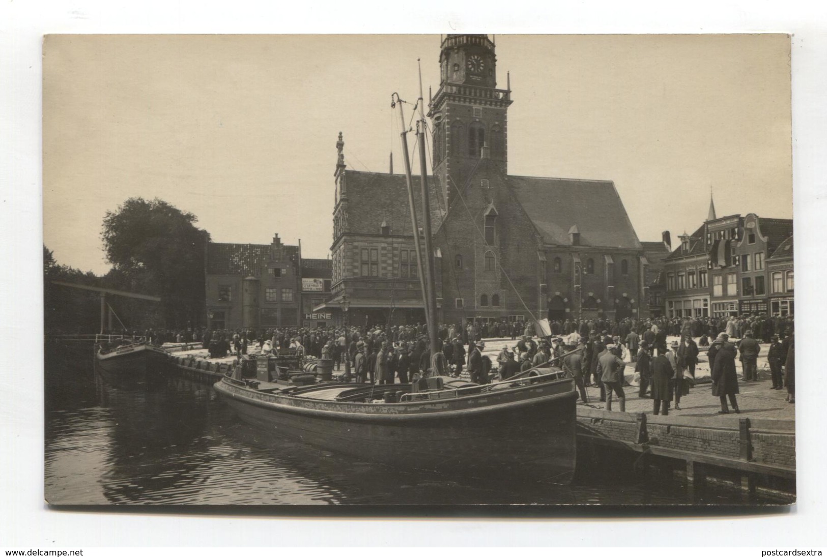 Alkmaar - Kanaalkade, Aak - Canal Quay & Barge - C1930's Fotografische Ansichtkaart - P. Delemarre - Alkmaar